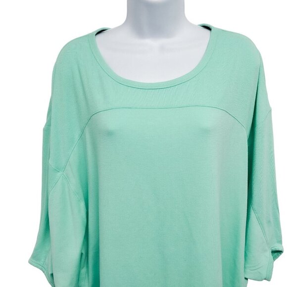 Victoria's Secret VSX Sport Oversized Dolman Sleeve Long Tee Basic Top Mint - Picture 3 of 7